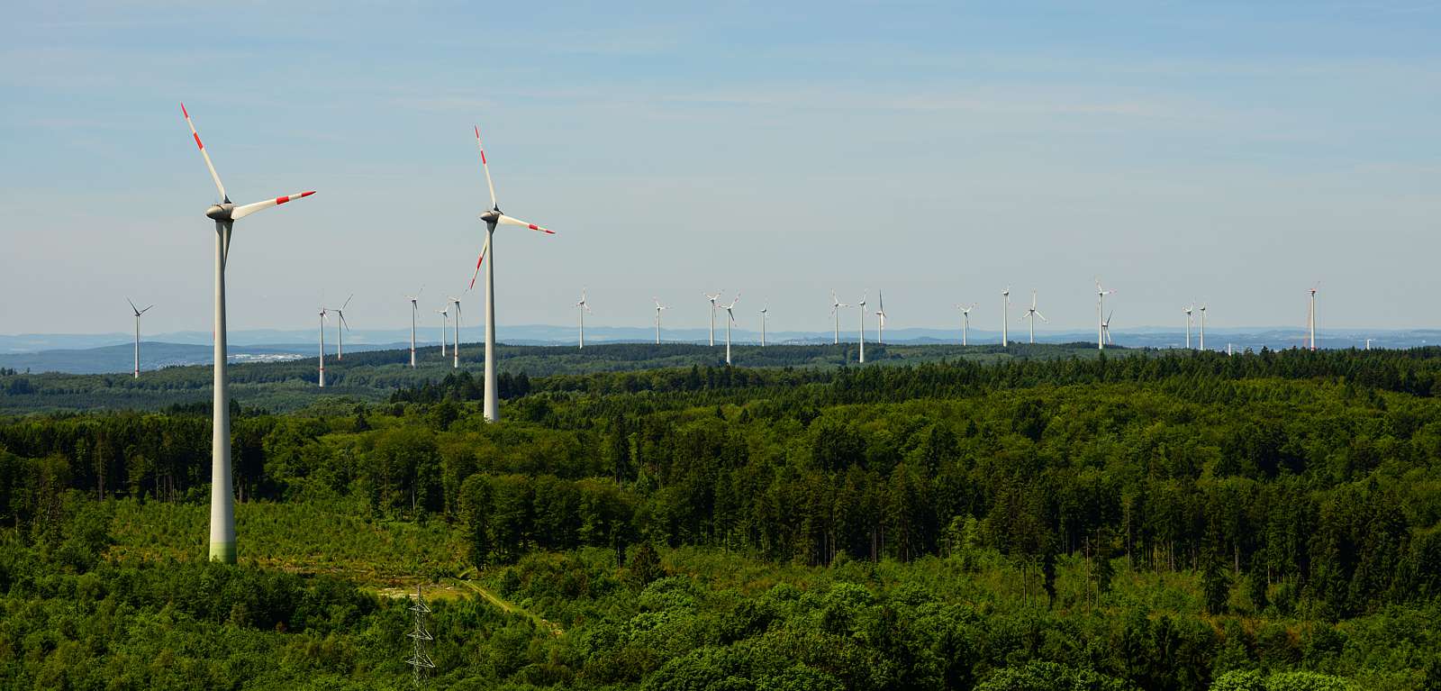 Große Wind-Industrieanlage